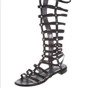 Stuart weitzman leather gladiator sandal